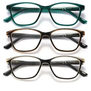 Womens Reading Glasses 3.75 magnification 3 Pack